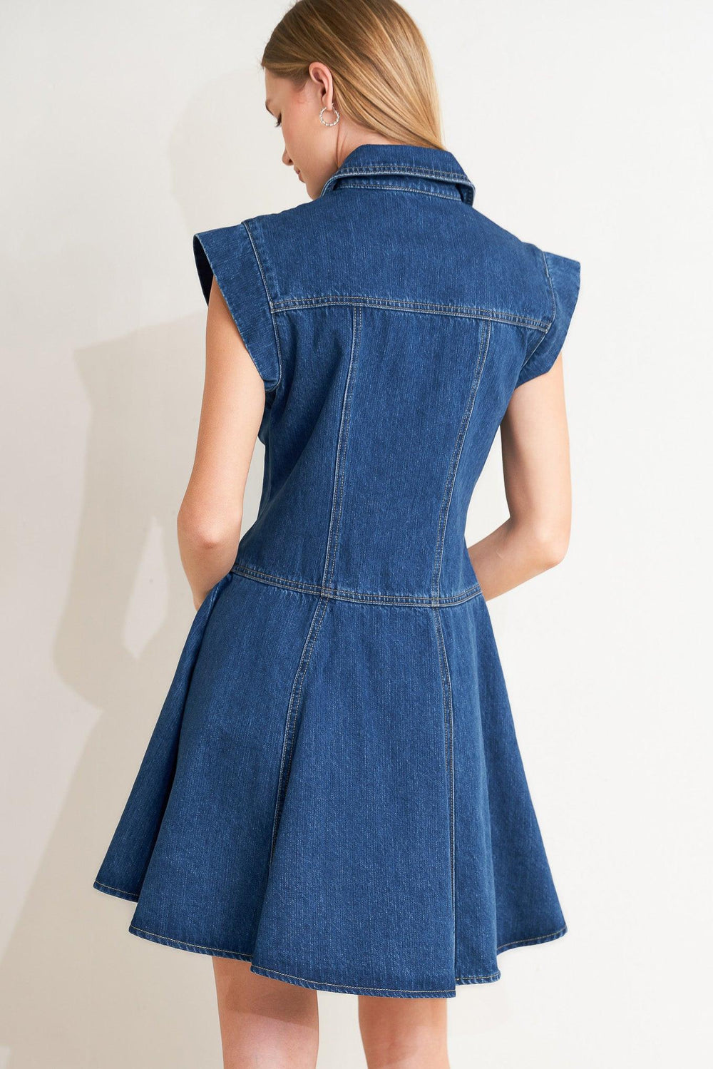 Blue Crush Denim Mini Dress from KADOU Boutique