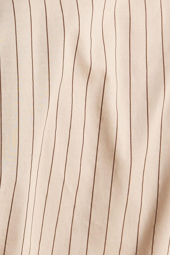 CLASSIC NEUTRAL WOVEN MIDI DRESS