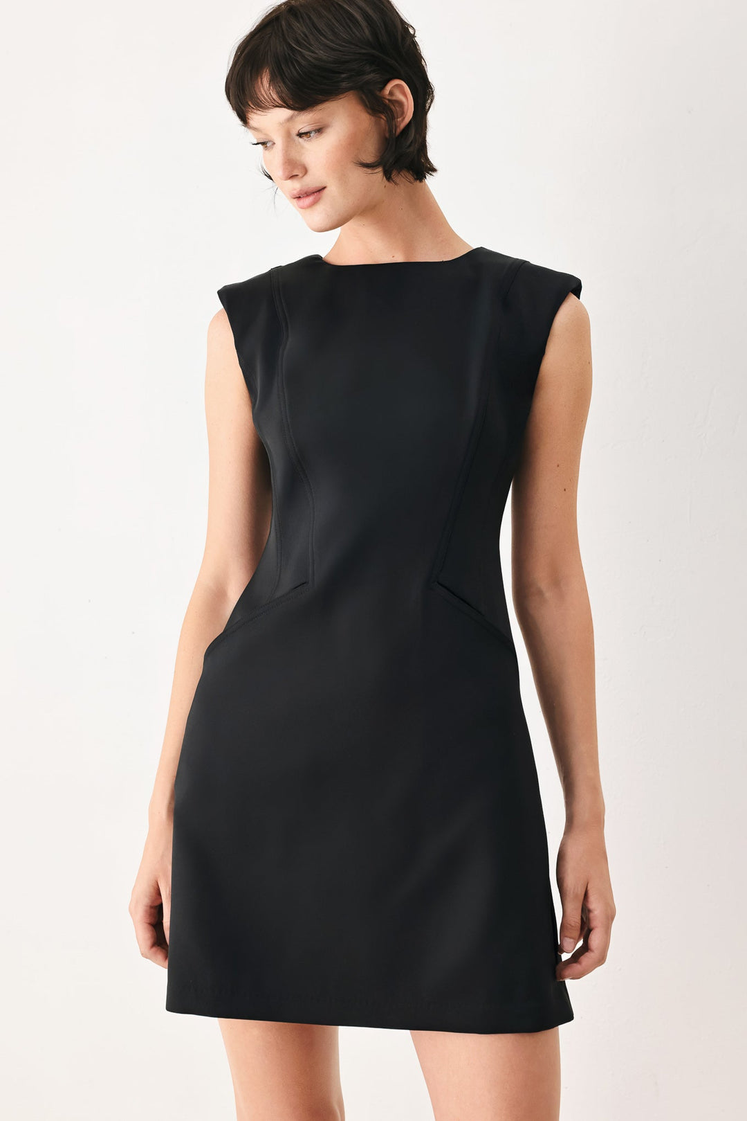 The Modern Icon Woven Shift Dress from KADOU Boutique