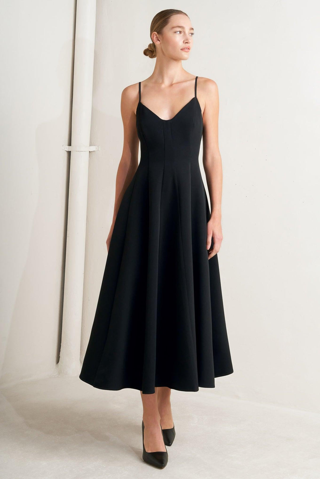 Pure Intention Woven Midi Dress from KADOU Boutique