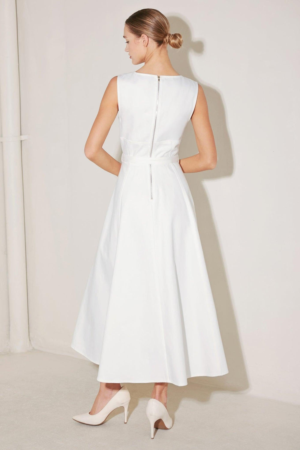 Summer Social Woven Midi Dress from KADOU Boutique