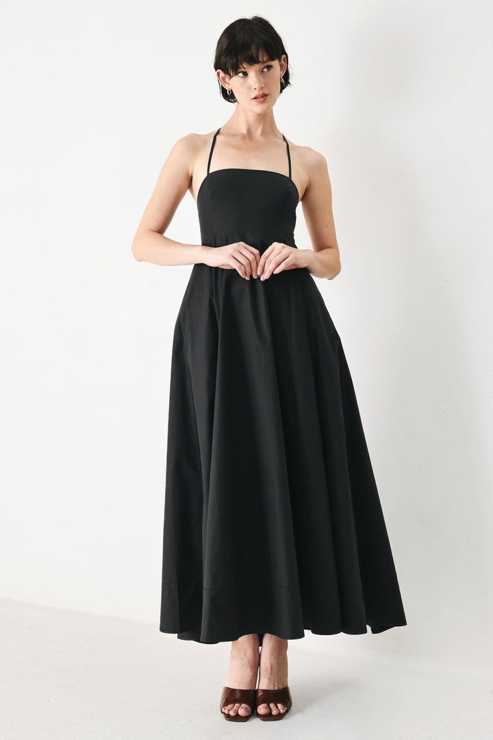 Pure Line Woven Midi Dress from KADOU Boutique