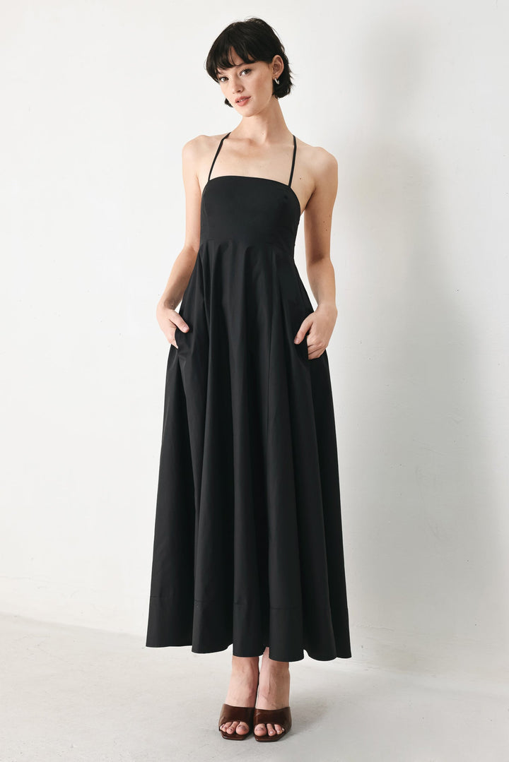 Pure Line Woven Midi Dress from KADOU Boutique