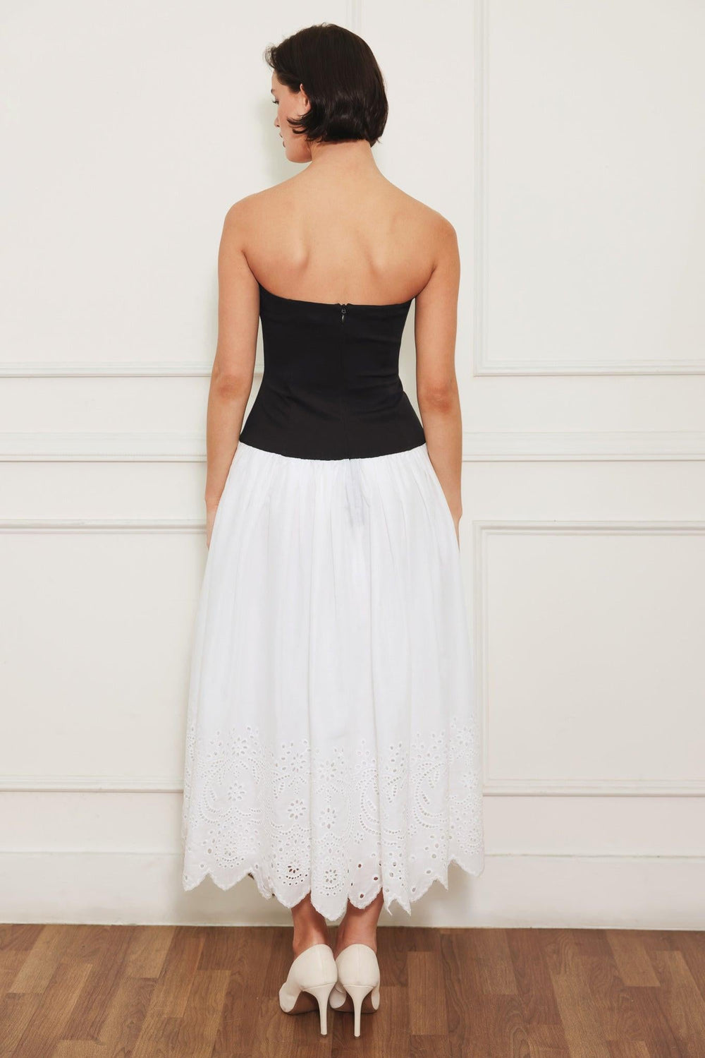 Soft Spoken Beauty Knit Woven Midi Dress from KADOU Boutique