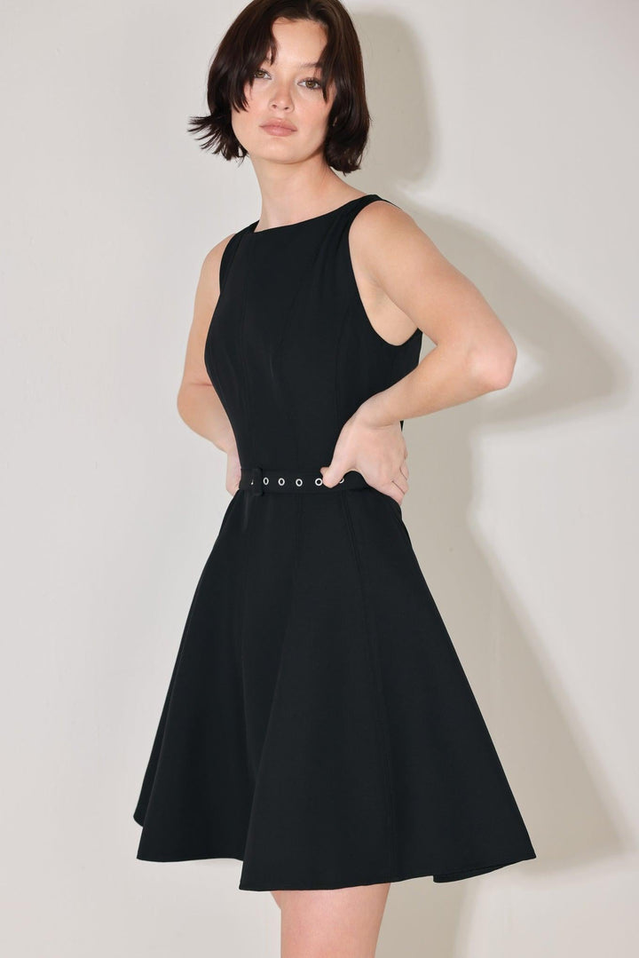 All Eyes On You Woven Mini Dress from KADOU Boutique