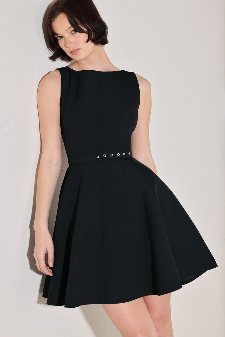 All Eyes On You Woven Mini Dress from KADOU Boutique