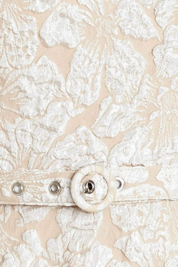 [PREORDER] STATEMENT IN IVORY WOVEN MIDI DRESS