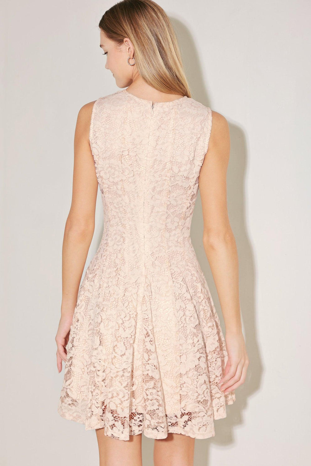 Love Story Woven Lace Mini Dress from KADOU Boutique