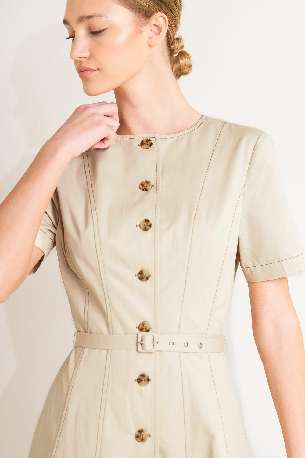 Command the Room Woven Midi Dress from KADOU Boutique