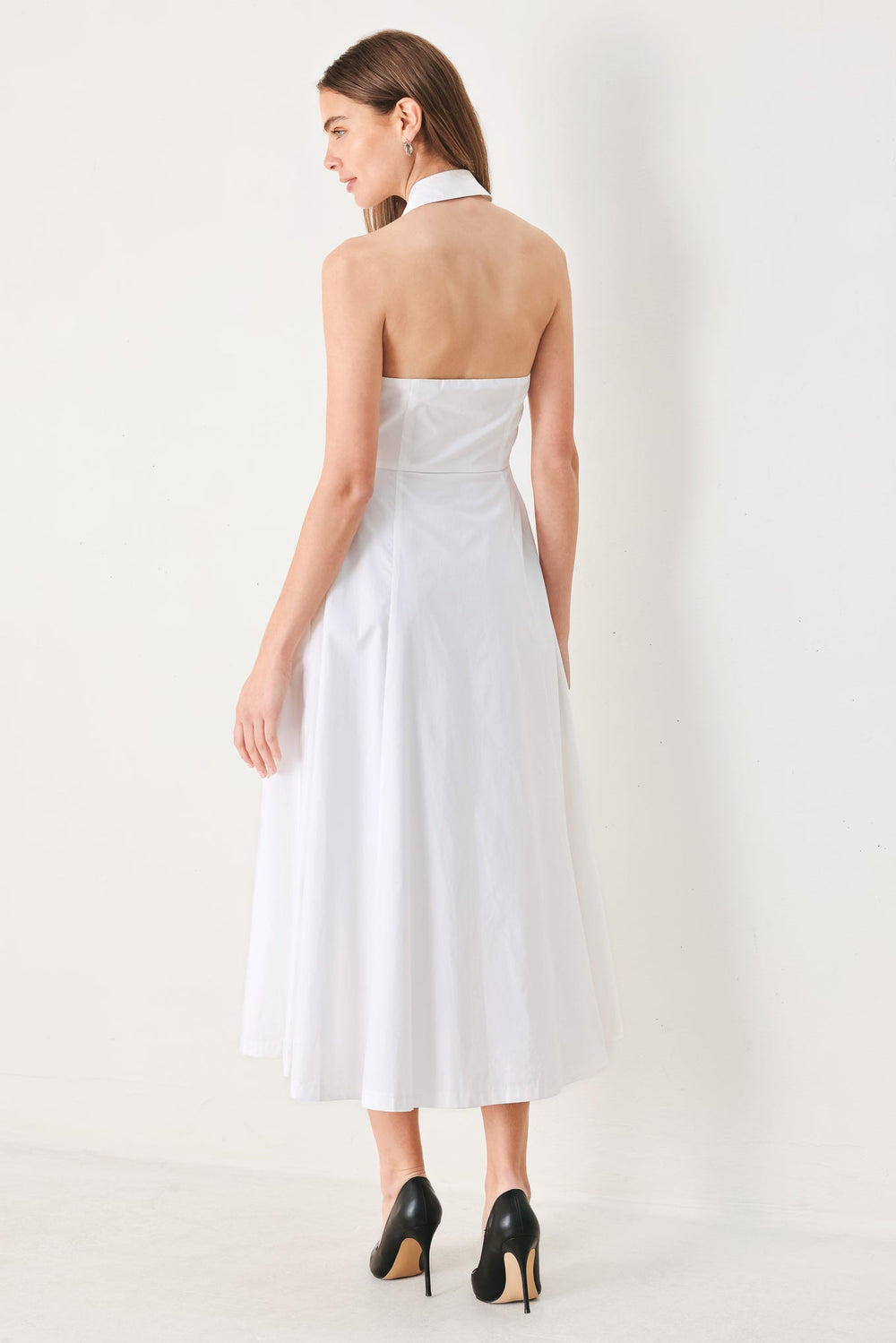 Angel Charm Woven Midi Dress from KADOU Boutique