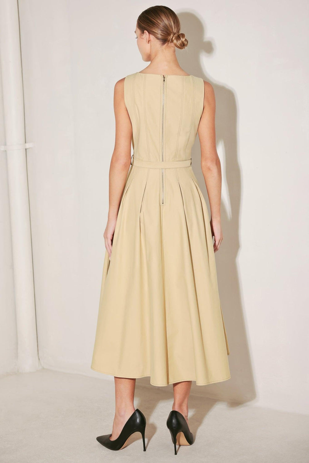 Sahara Grace Woven Midi Dress from KADOU Boutique