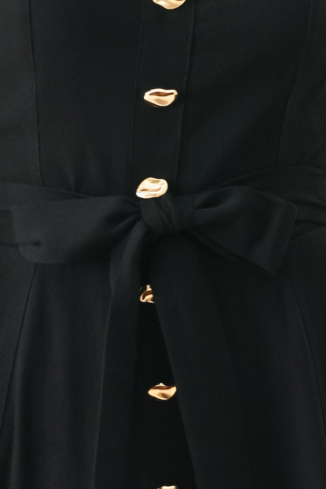 LOVELY NOIR WOVEN MIDI DRESS