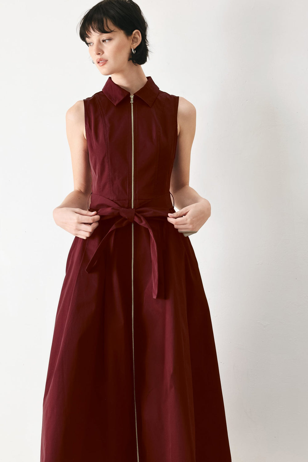 Timeless Mood Woven Midi Dress from KADOU Boutique