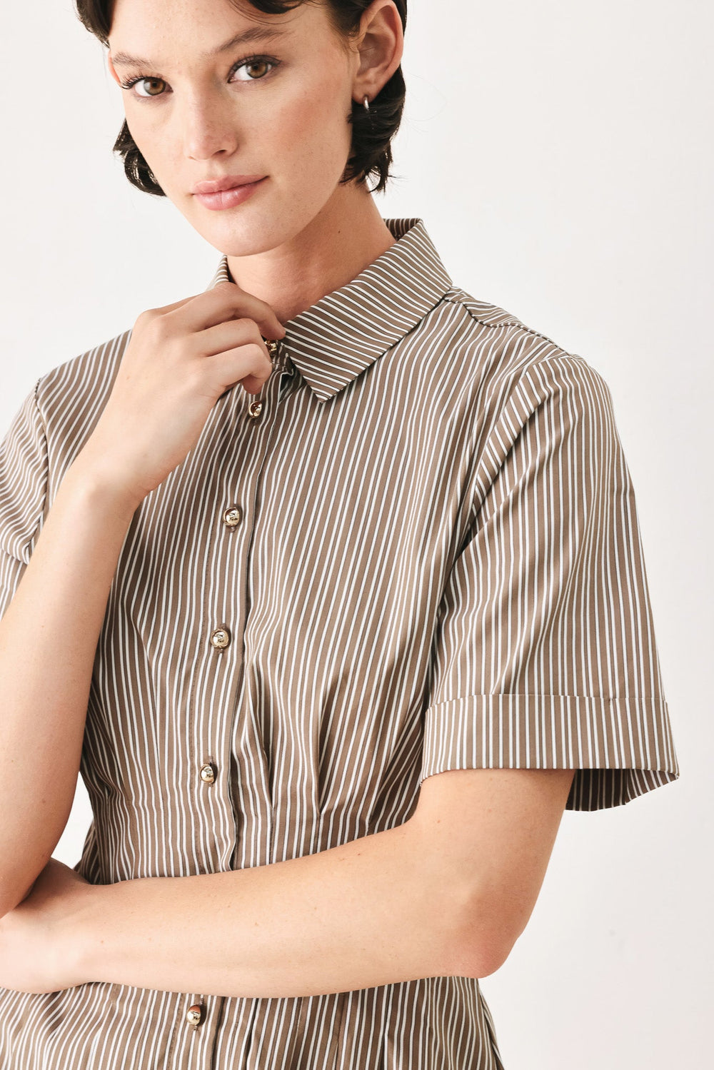 Park Avenue Woven Mini Dress from KADOU Boutique