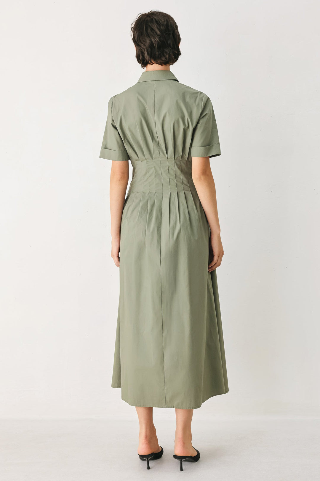 Countryside Charm Woven Midi Dress from KADOU Boutique