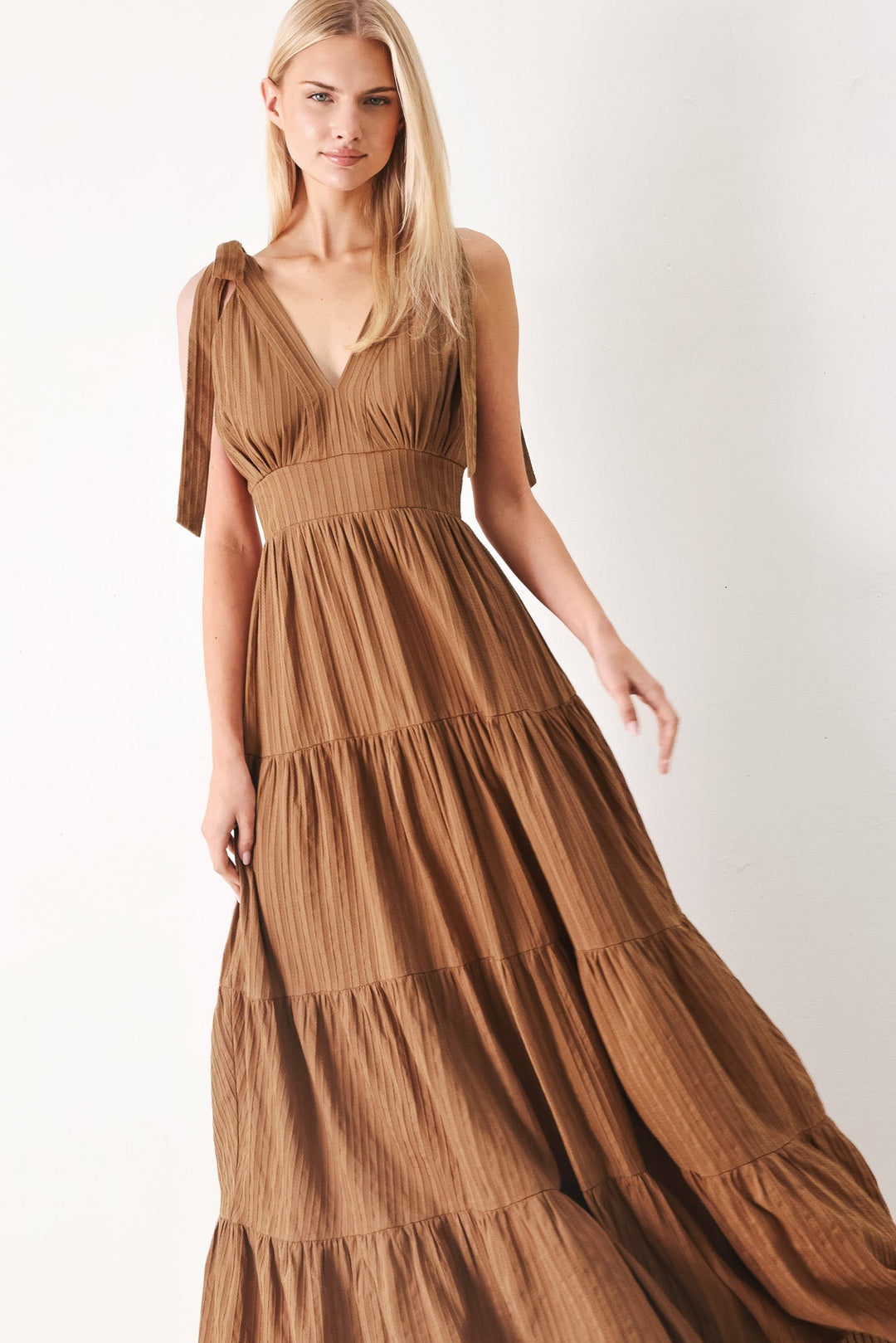 Calm Beauty Woven Maxi Dress from KADOU Boutique