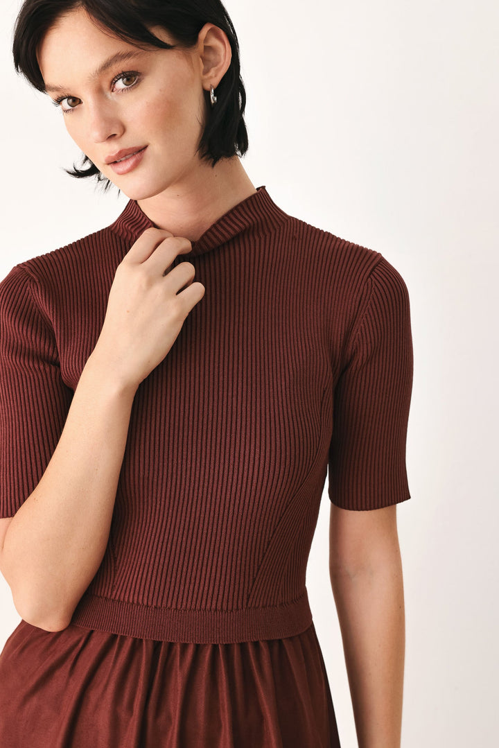 Autumn Love Story Tiered Midi Dress from KADOU Boutique