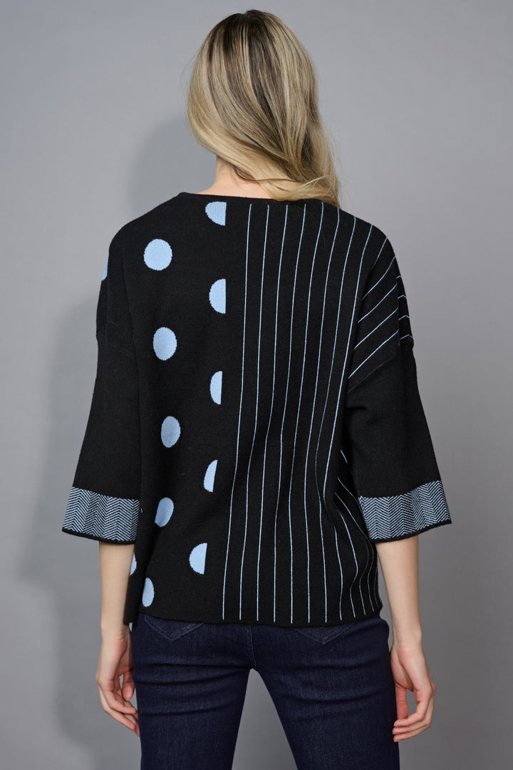 Stripe Polka Dot Sweater