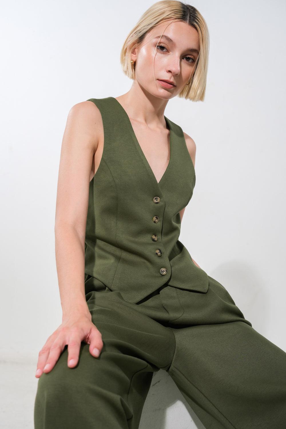 Call My Lovely Ponti Vest from KADOU Boutique