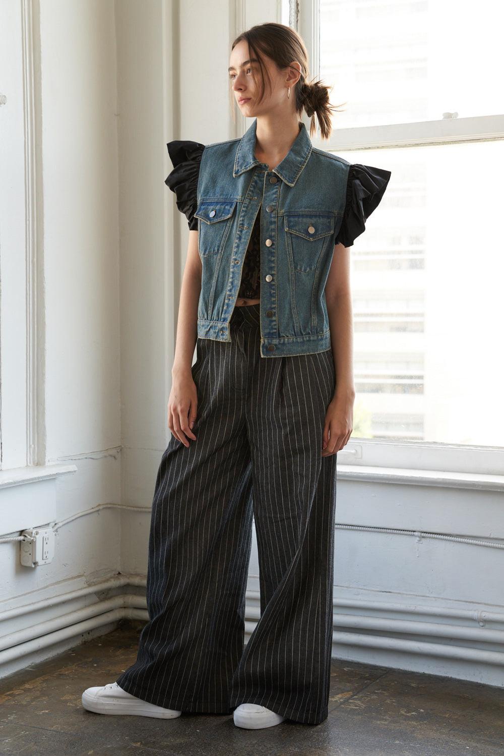 Authentic Moments Denim Vest from KADOU Boutique