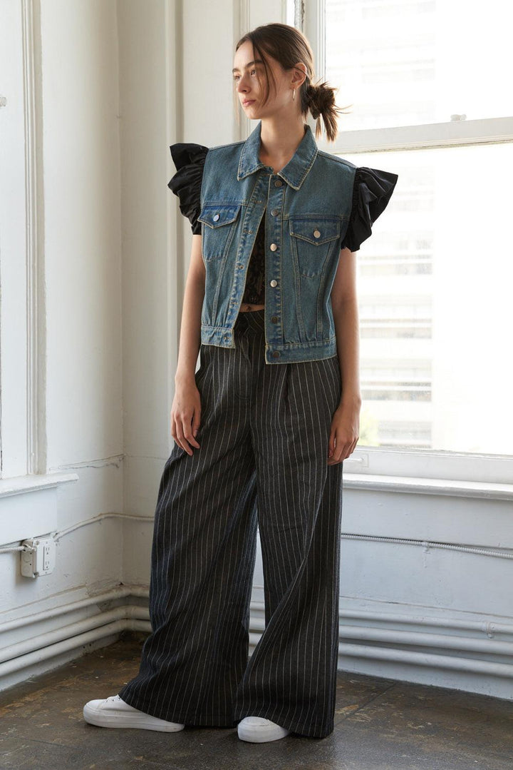 Authentic Moments Denim Vest from KADOU Boutique