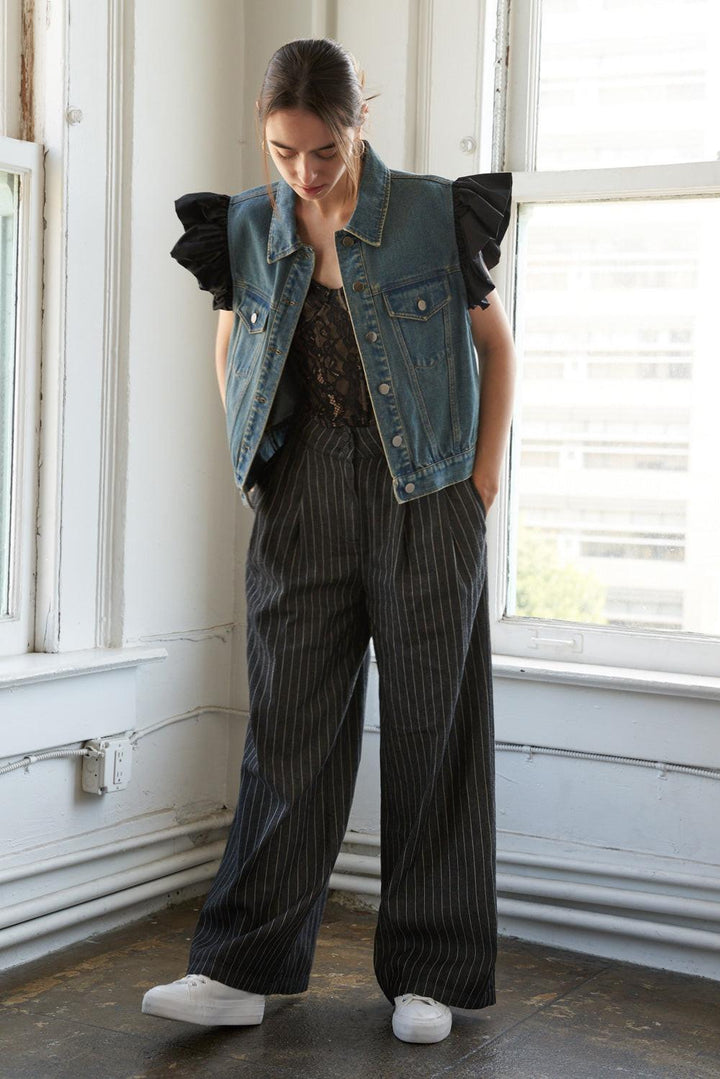 Authentic Moments Denim Vest from KADOU Boutique