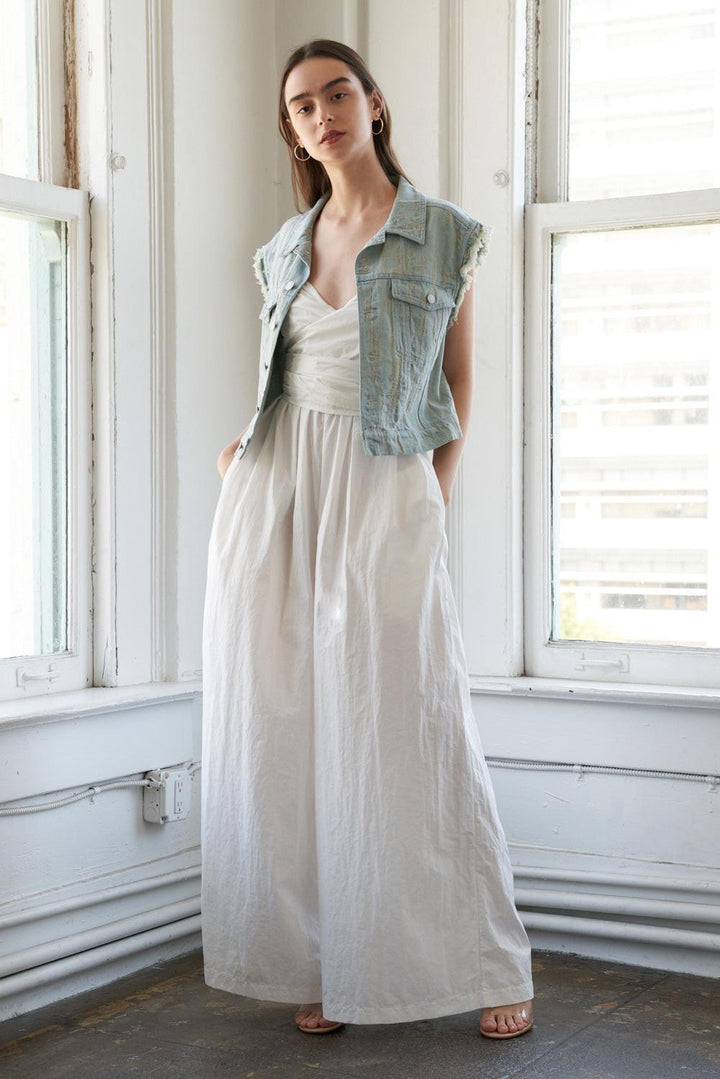 Blessed Lift Denim Vest from KADOU Boutique