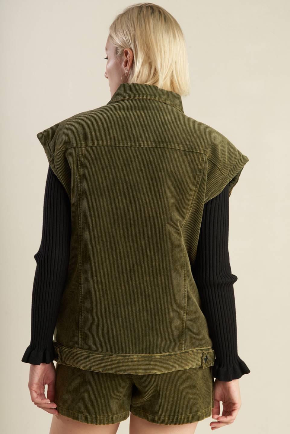 Escaping Reality Corduroy Vest from KADOU Boutique