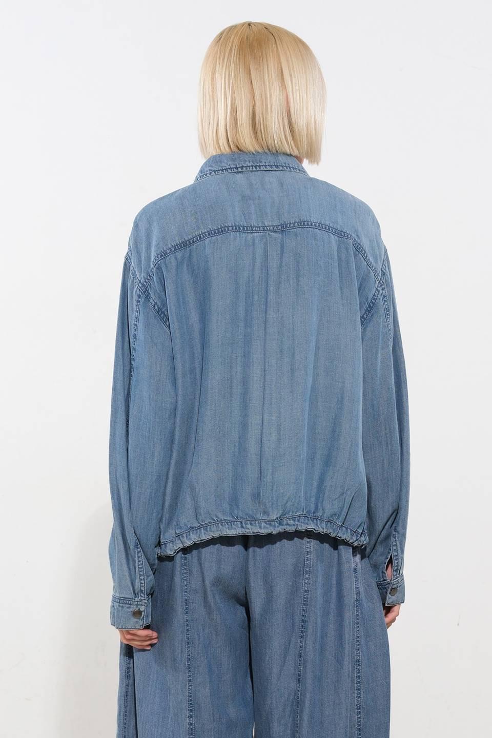 Active Vibe Tencel Denim Jacket from KADOU Boutique