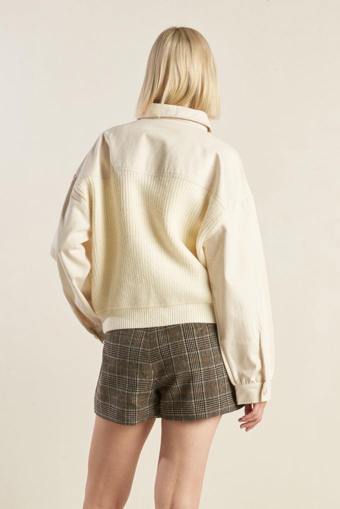 Go-Getter Girl Sweater Twill Jacket from KADOU Boutique