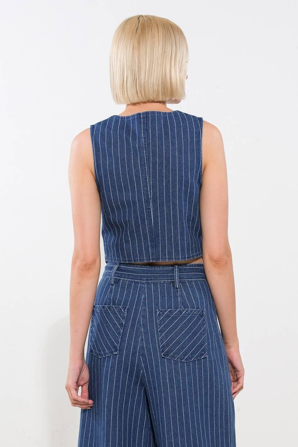 I Still Believe Denim Vest from KADOU Boutique