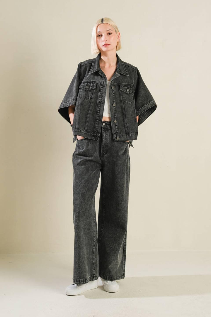 Beautiful As You Denim Jacket from KADOU Boutique