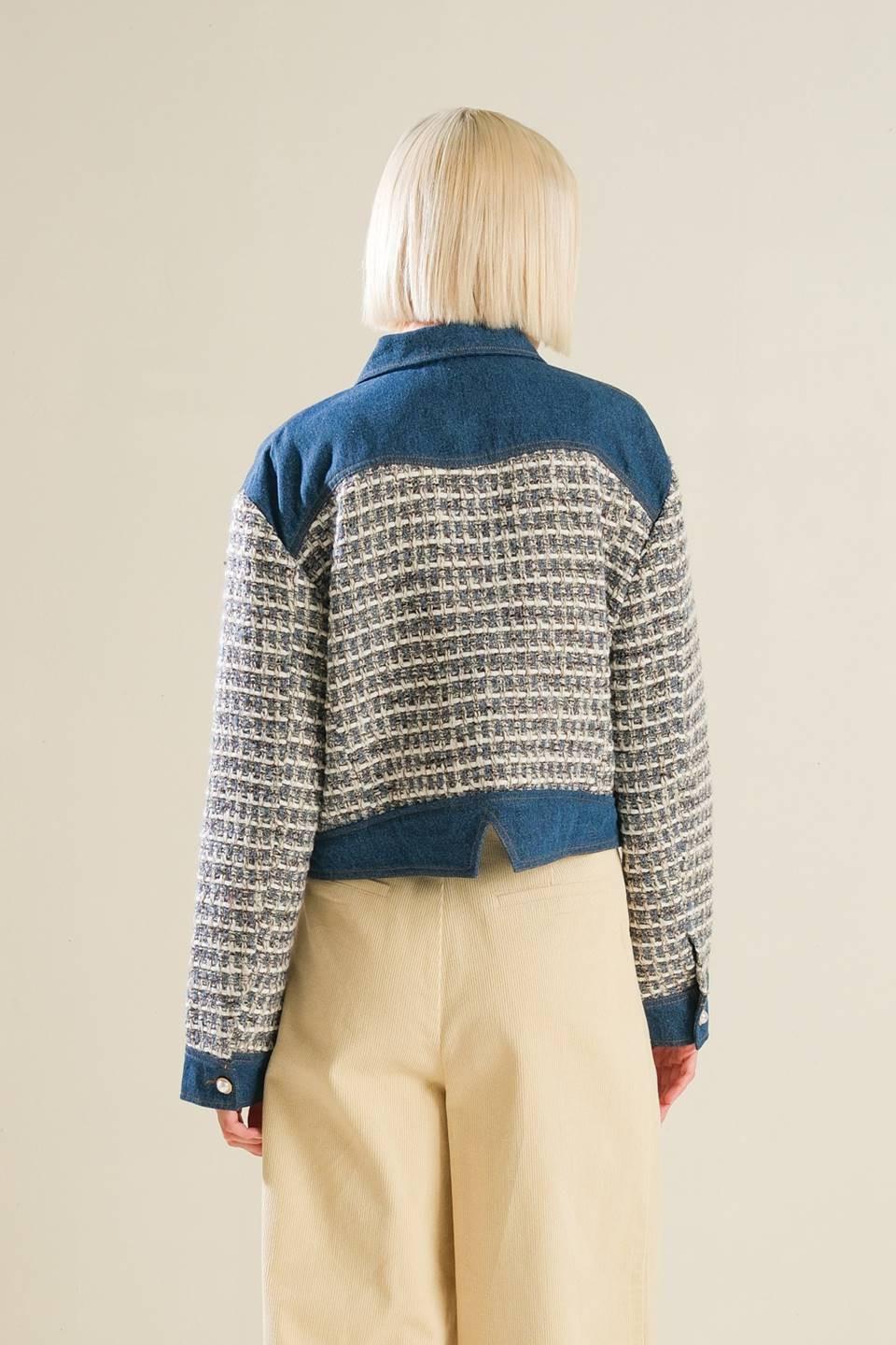 Better Days Tweed Denim Jacket from KADOU Boutique