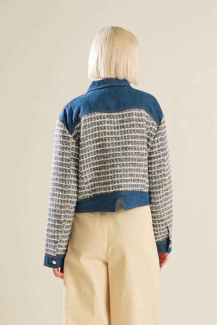 Better Days Tweed Denim Jacket from KADOU Boutique