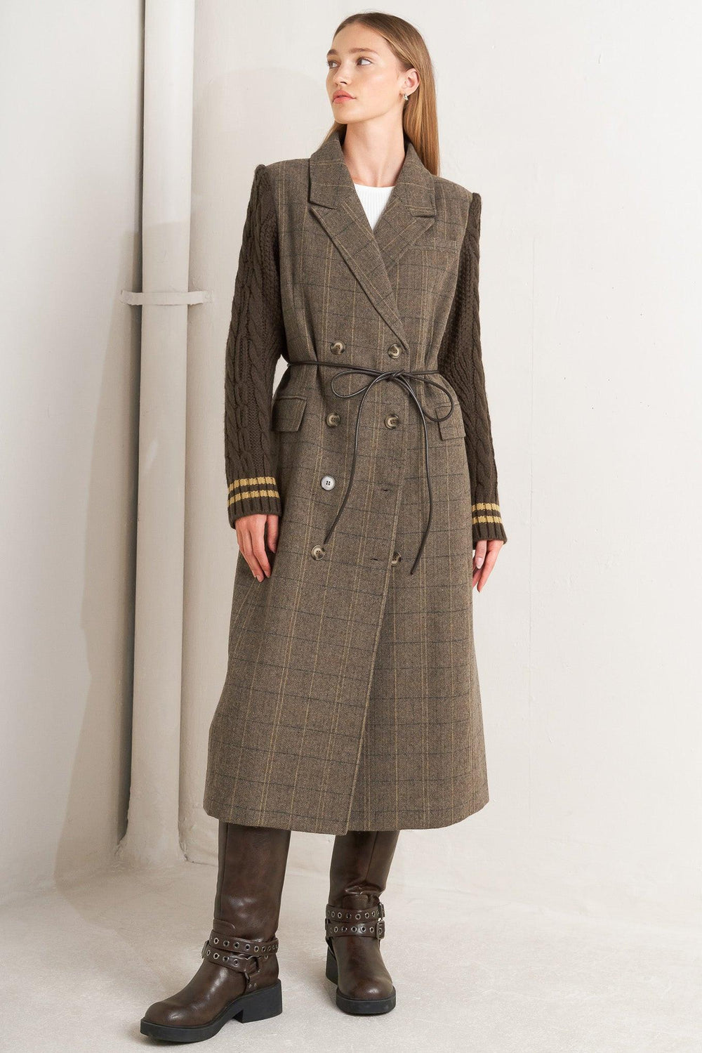 Fieldline Heritage Woven Midi Coat from KADOU Boutique
