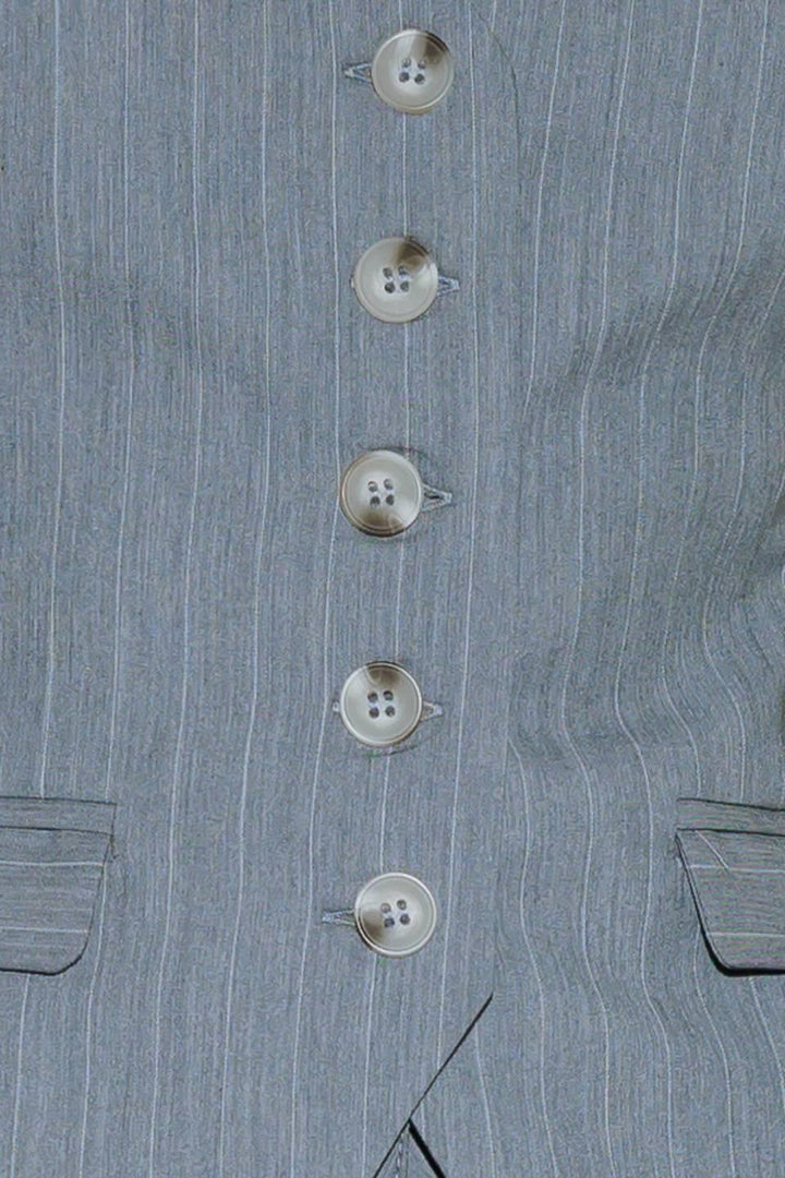 SMILE BRIGHT IN GREY WOVEN VEST