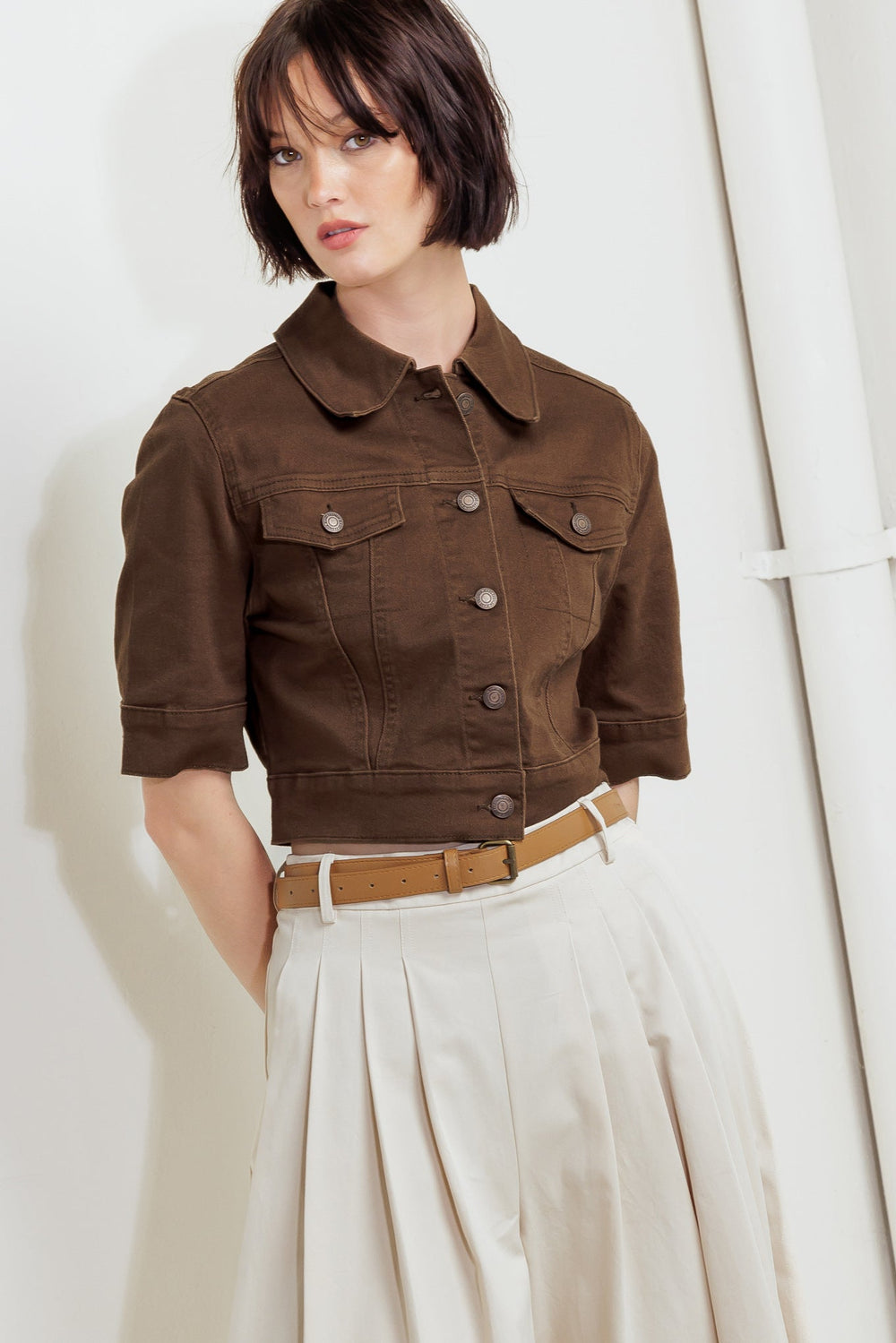Vineyard Chic Twill Jacket from KADOU Boutique