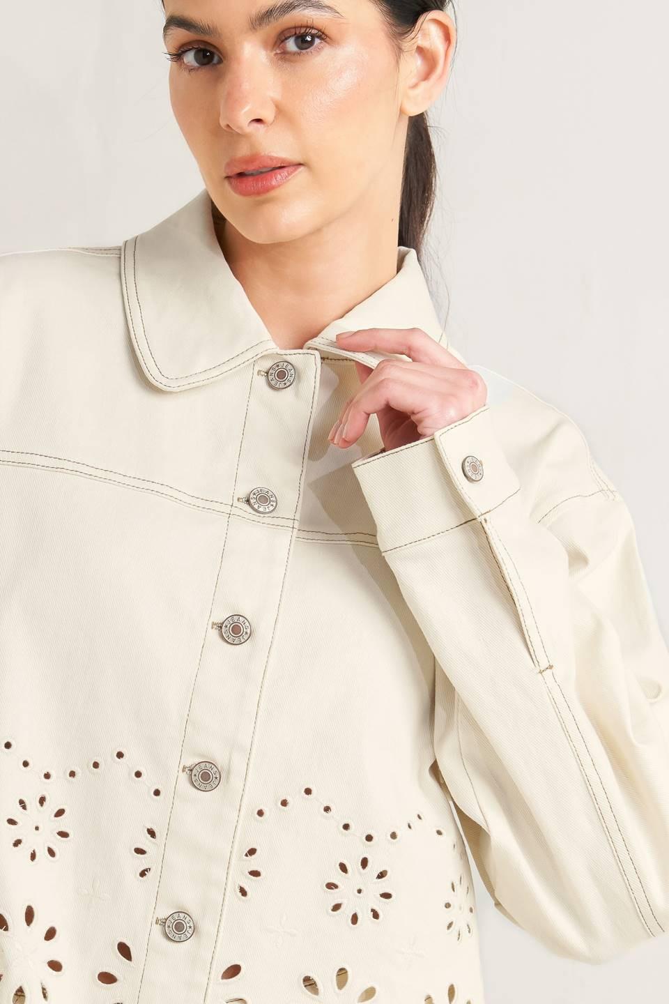 Sunday Leaf Twill Jacket from KADOU Boutique