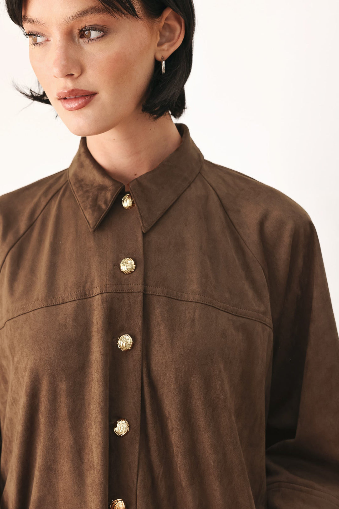 Suede Escape Cropped Jacket from KADOU Boutique