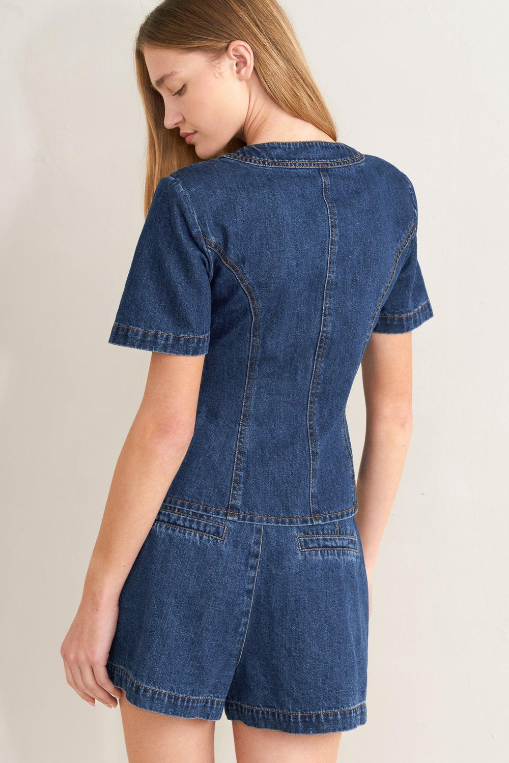 Forever Stylish Denim Top from KADOU Boutique