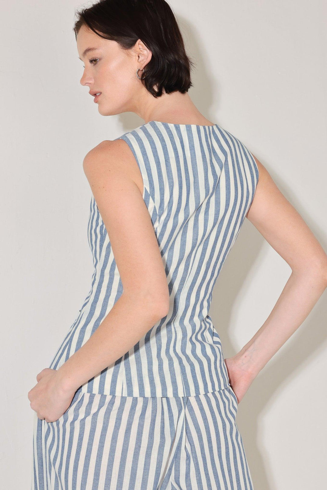 Preorder Ocean Drive Rhythm Woven Vest from KADOU Boutique