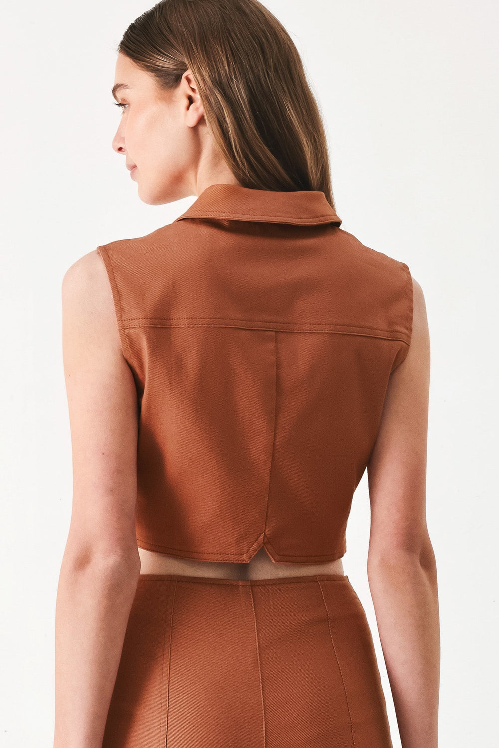 Sahara Edit Woven Crop Top from KADOU Boutique