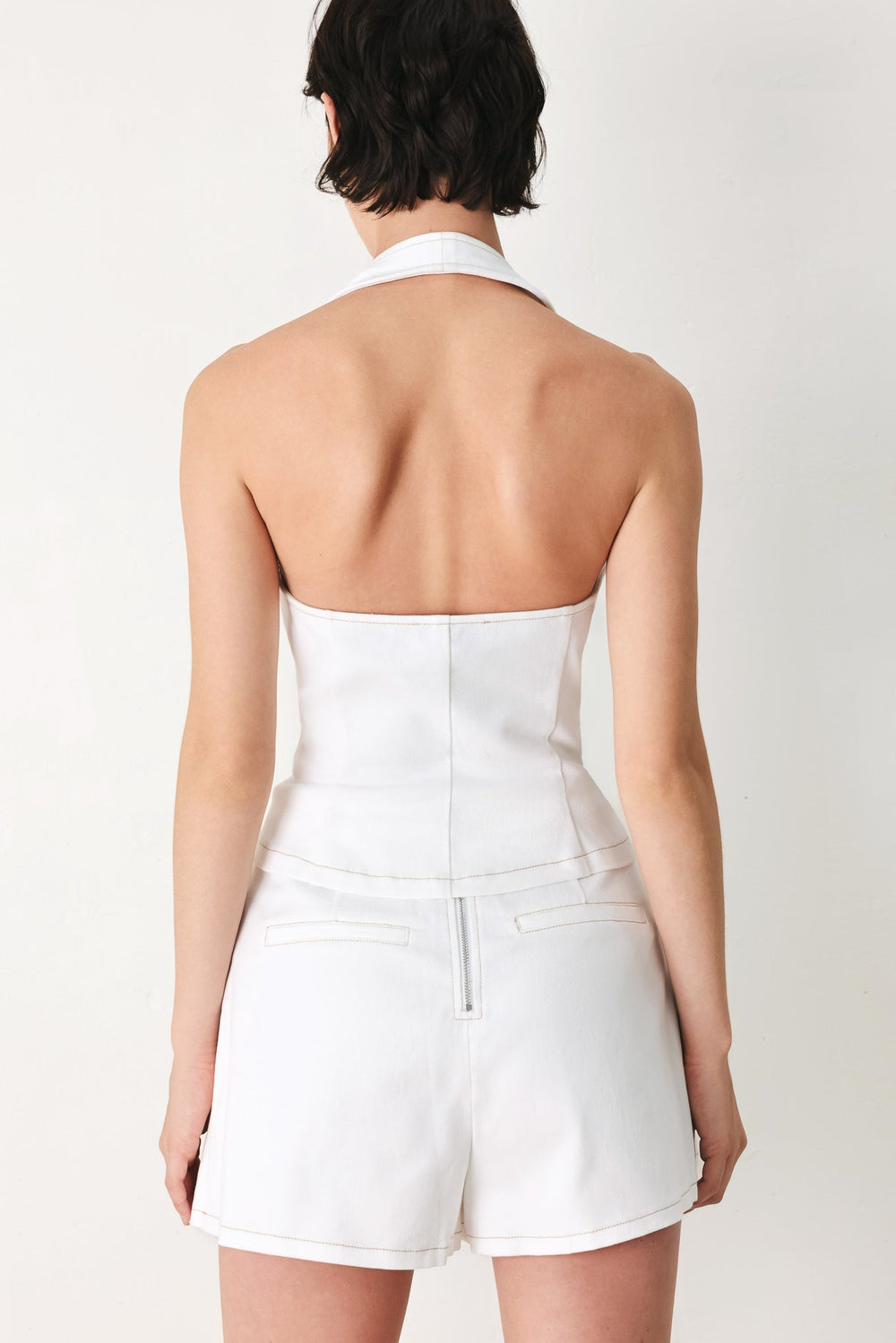 Champagne Club Woven Vest from KADOU Boutique