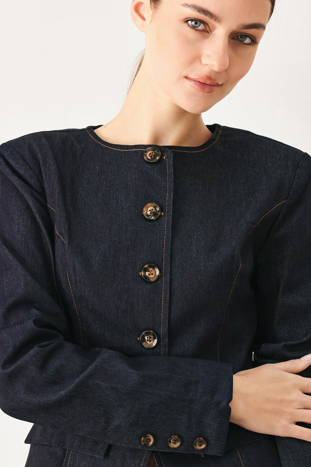 City Muse Modern Denim Jacket from KADOU Boutique