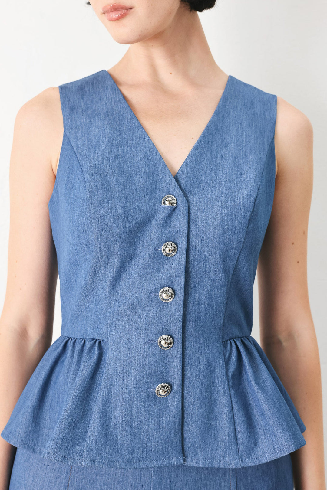 Casual Romance Woven Vest from KADOU Boutique