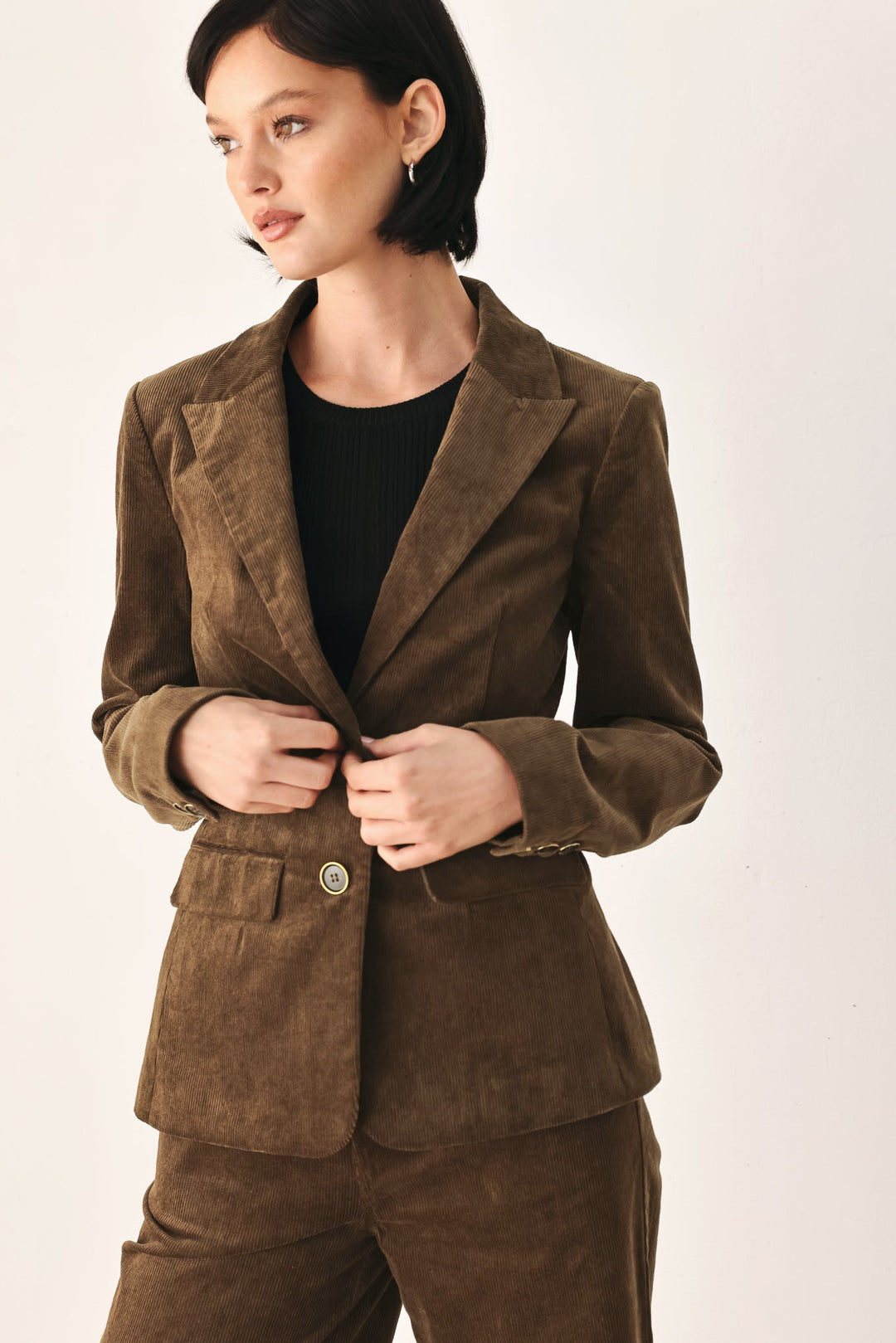 Autumn in Manhattan Corduroy Blazer from KADOU Boutique