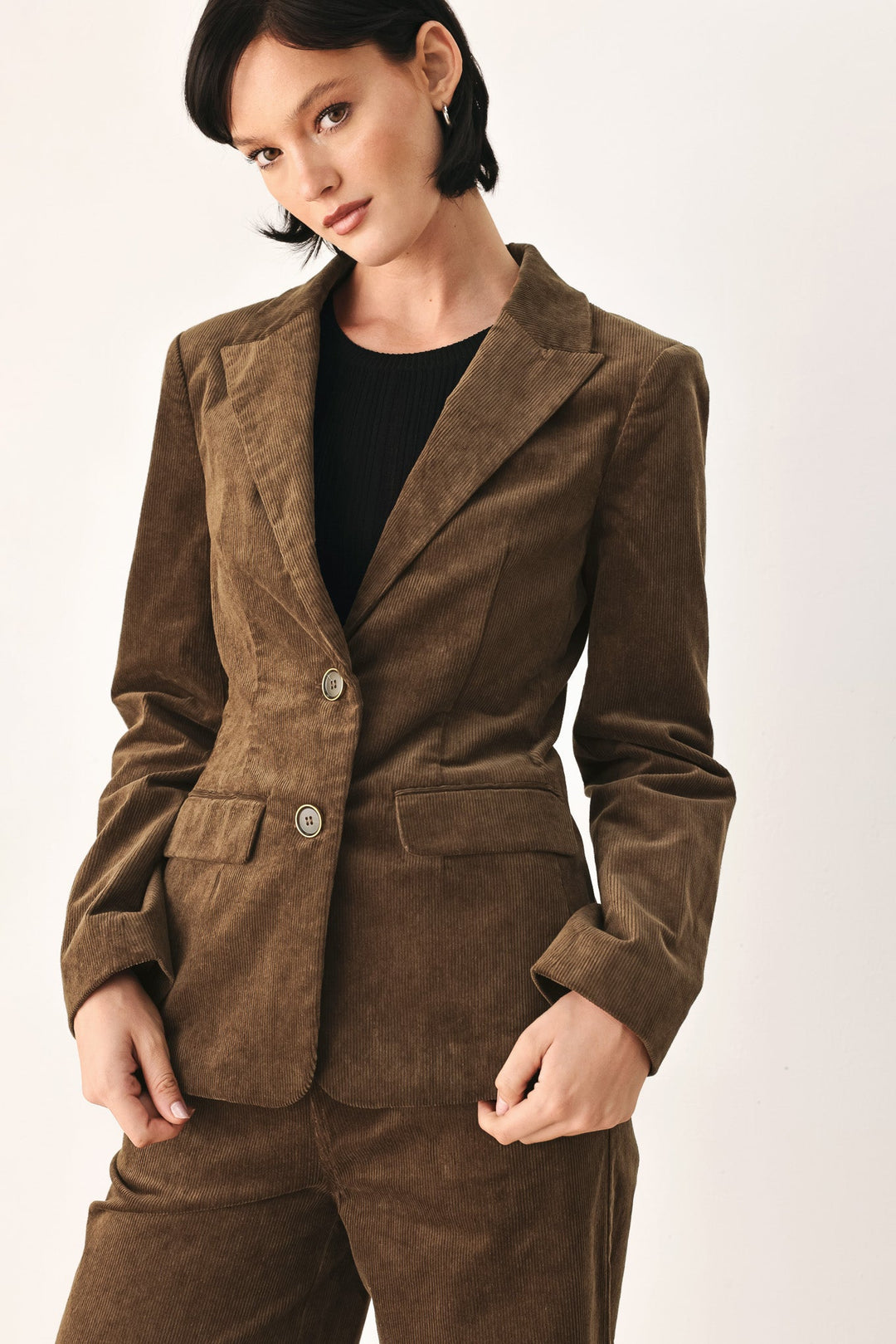 Autumn in Manhattan Corduroy Blazer from KADOU Boutique