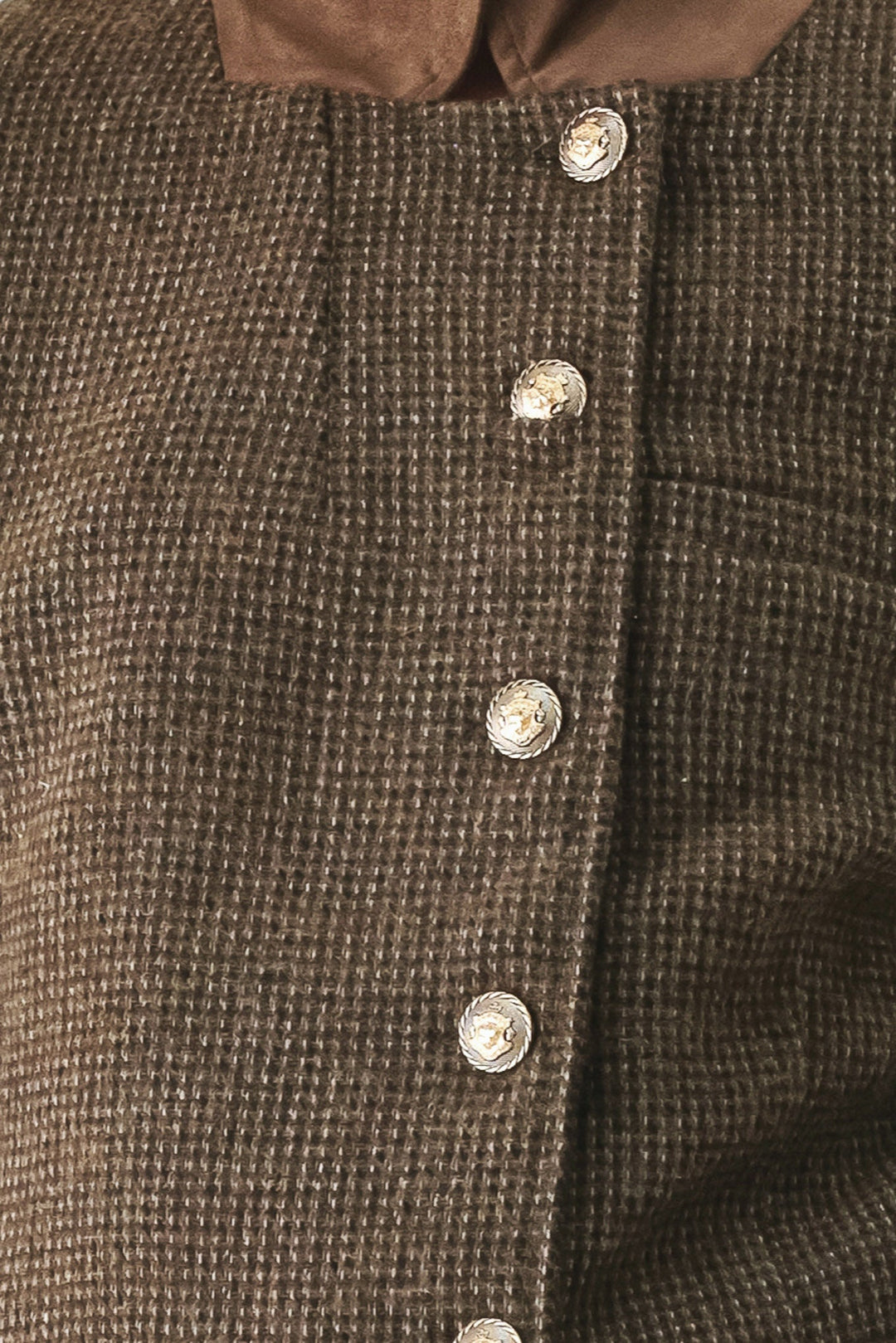 HERITAGE CHARM HOUNDSTOOTH CROP JACKET