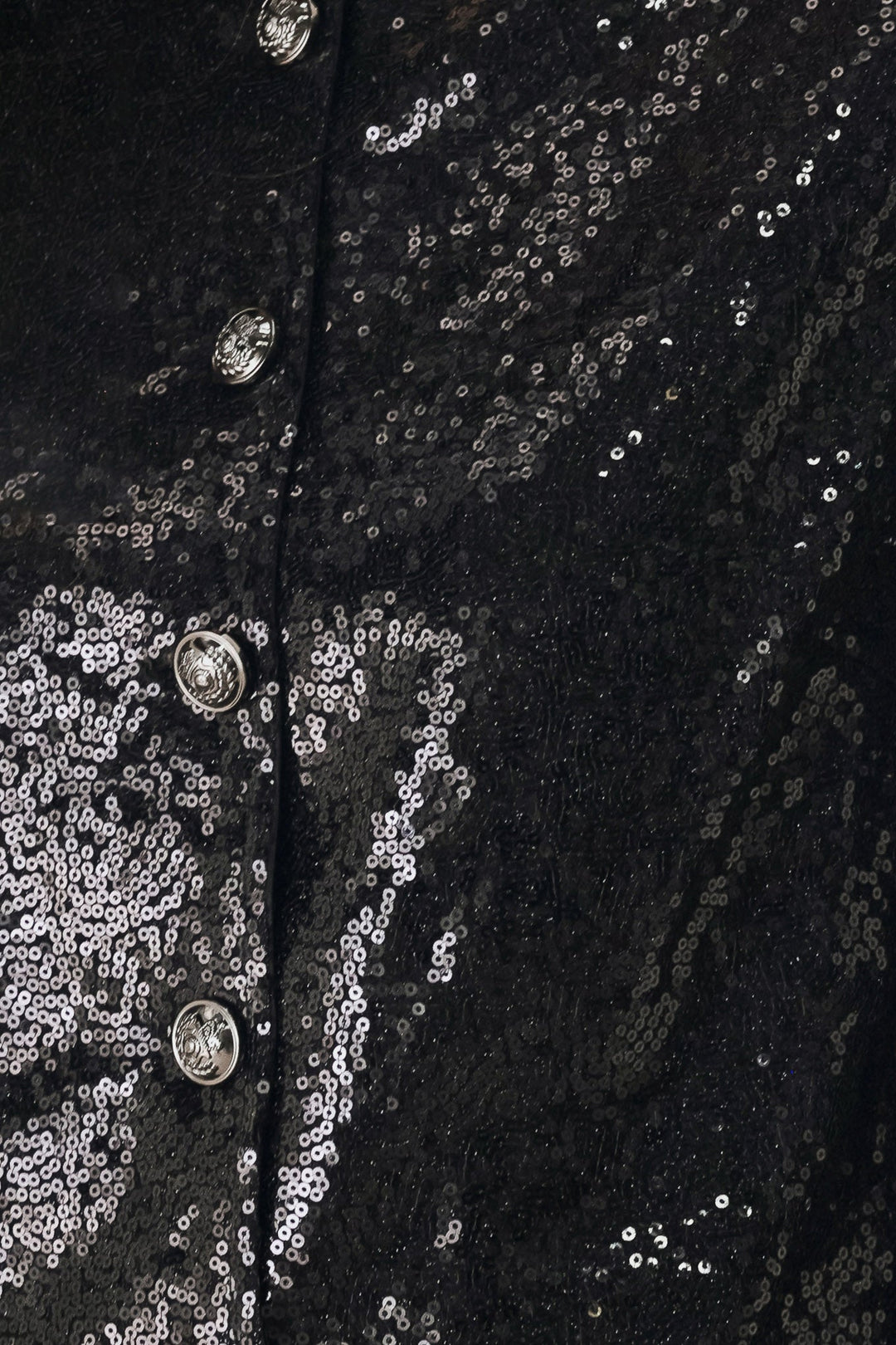 MIDNIGHT DISCO BLACK SEQUIN CROPPED JACKET