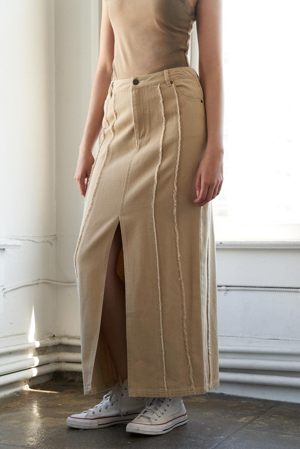 Between the Pages Woven Skirt from KADOU Boutique